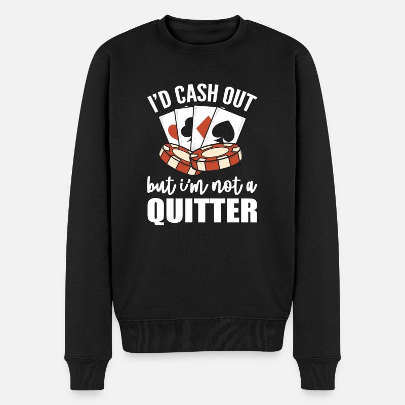 Blackjack Black Jack - Männer Premium Bio Pullover - Schwarz