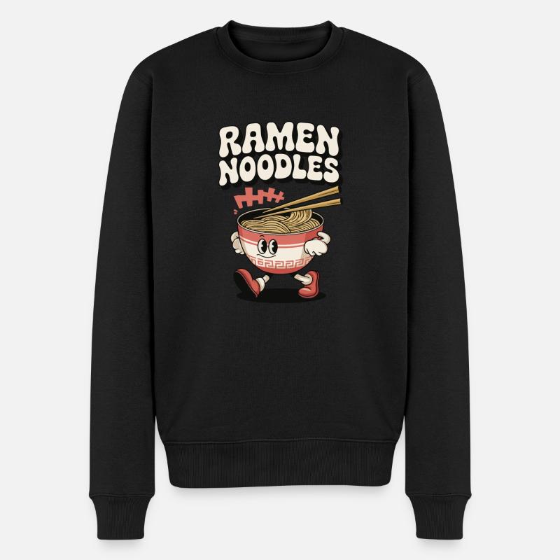 Ramen Noodles - Asiatische Küche Geschenkidee - Männer Premium Bio Pullover - Schwarz
