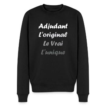 adjudant - Pull Premium bio Homme - noir - Devant - Nico (187cm)