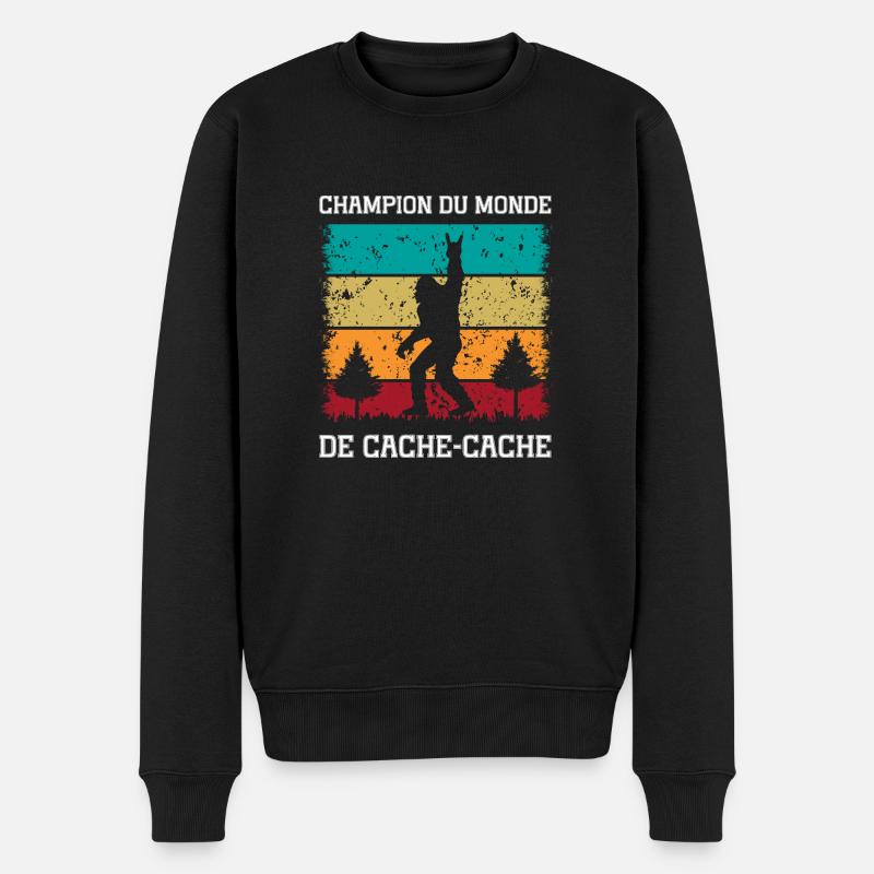 champion du monde de cache-cache - Pull Premium bio Homme - noir