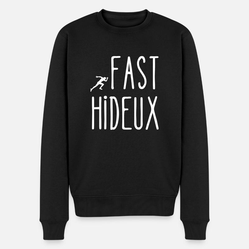 fast hideux - Pull Premium bio Homme - noir
