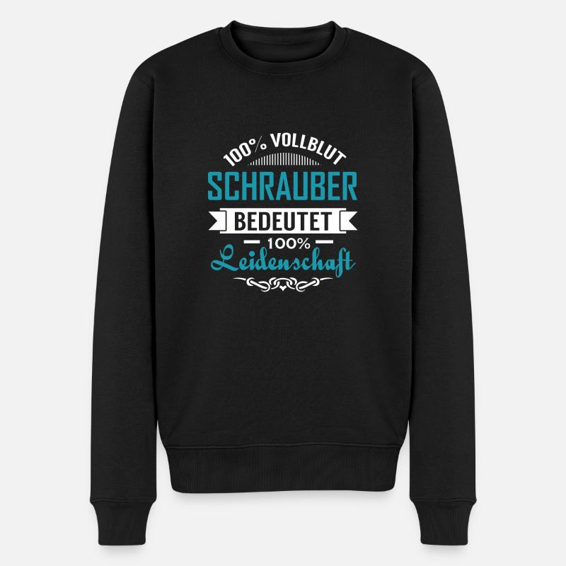 KFZ Mechatroniker - Männer Premium Bio Pullover - Schwarz