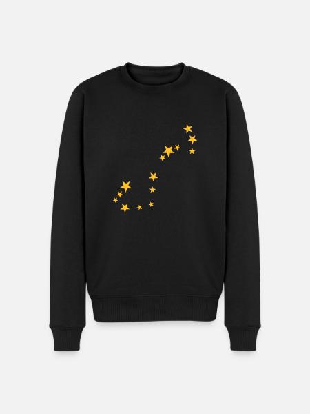 Skorpion Sternbild - Männer Premium Bio Pullover - Schwarz