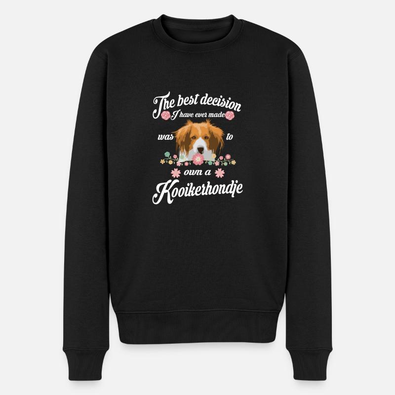 Kooikerhondje - Männer Premium Bio Pullover - Schwarz