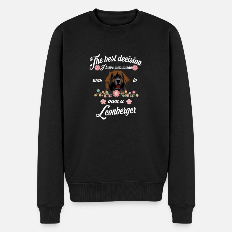 Leonberger - Männer Premium Bio Pullover - Schwarz