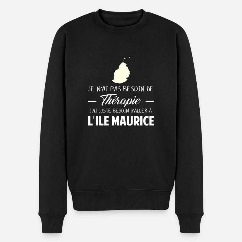 Thérapie Île Maurice - Pull Premium bio Homme - noir