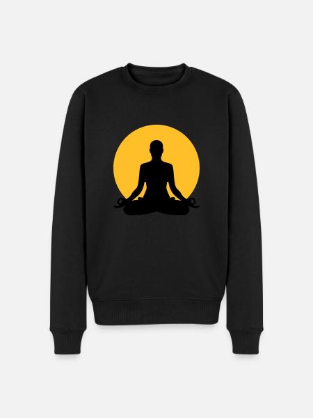Meditation - Pull Premium bio Homme - noir