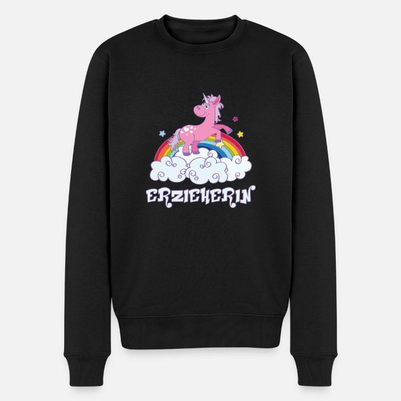 erzieherin - Männer Premium Bio Pullover - Schwarz