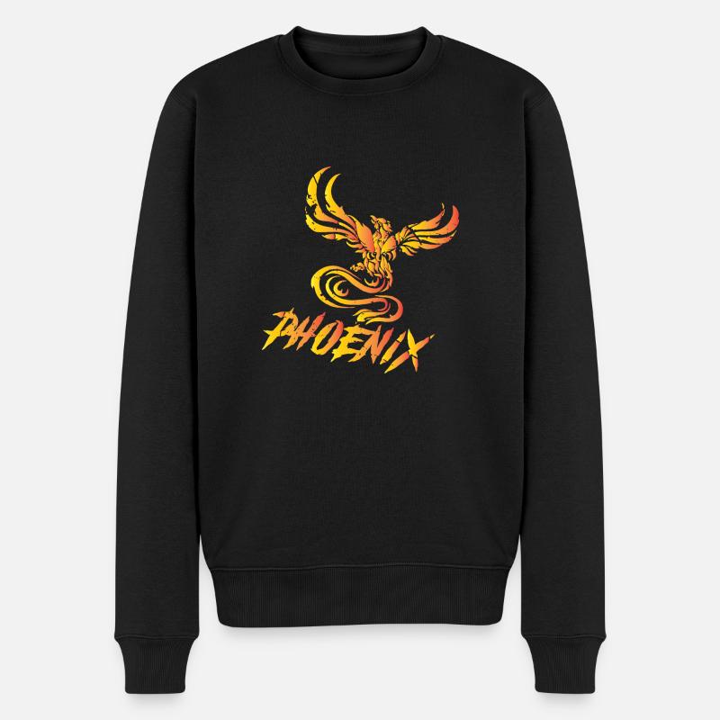 phénix - Pull Premium bio Homme - noir