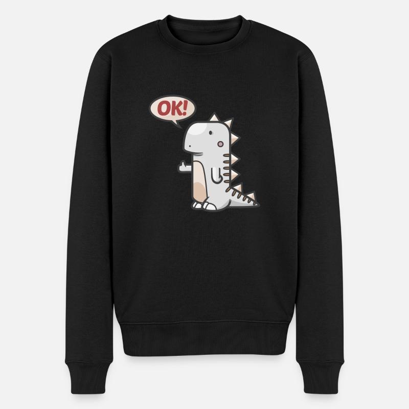 Dinosaure - Pull Premium bio Homme - noir