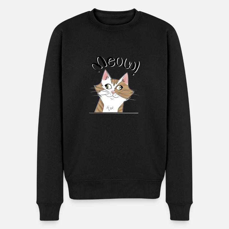 Chat - Pull Premium bio Homme - noir