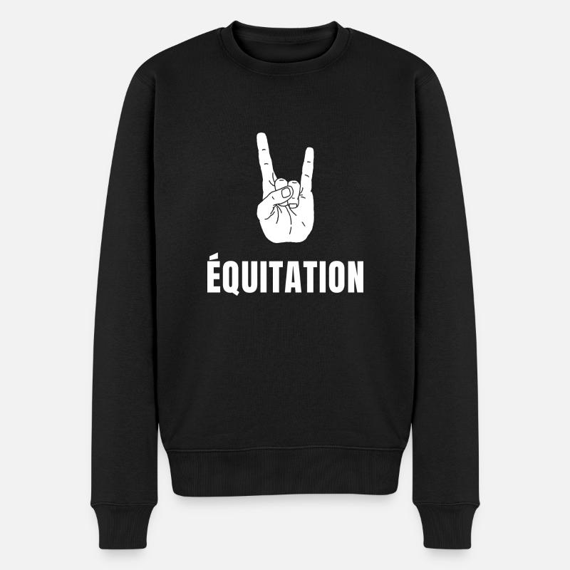 Équitation Shaka - Pull Premium bio Homme - noir