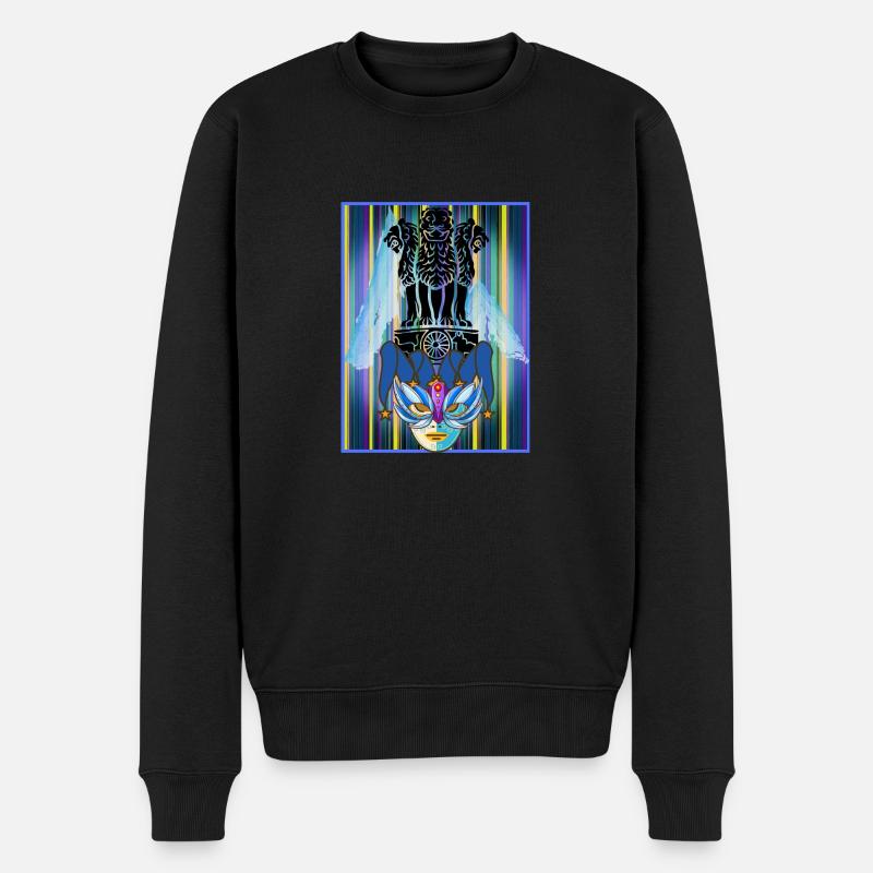 Venise, Italie - Pull Premium bio Homme - noir
