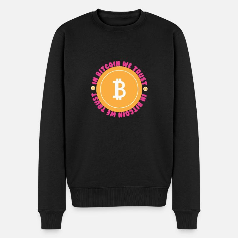 Dans Bitcoin We Trust - Pull Premium bio Homme - noir