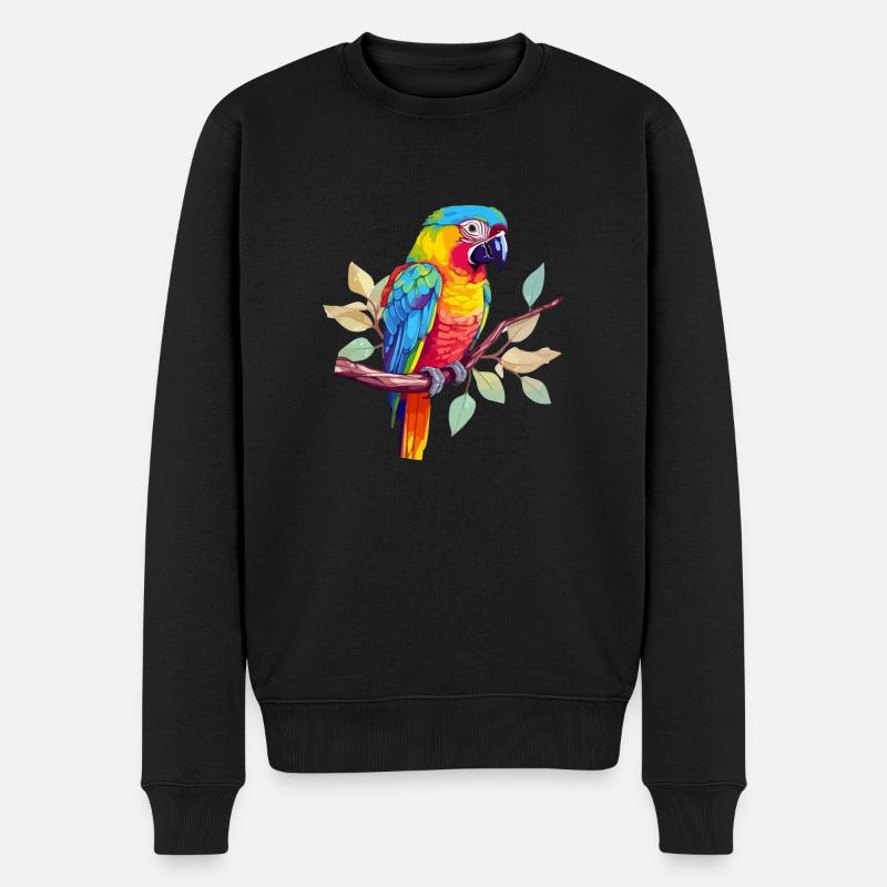 Hacki le perroquet - Pull Premium bio Homme - noir