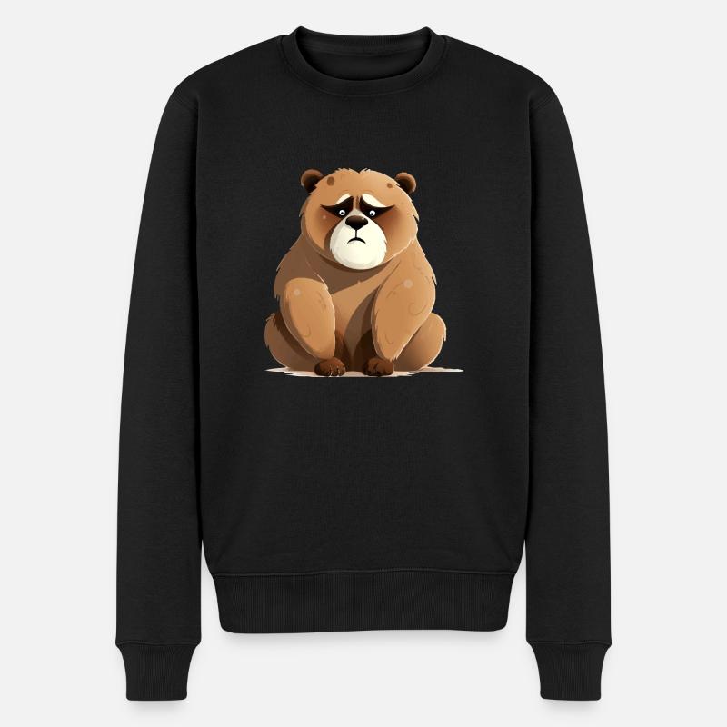 Bibi l'ours grognon - Pull Premium bio Homme - noir