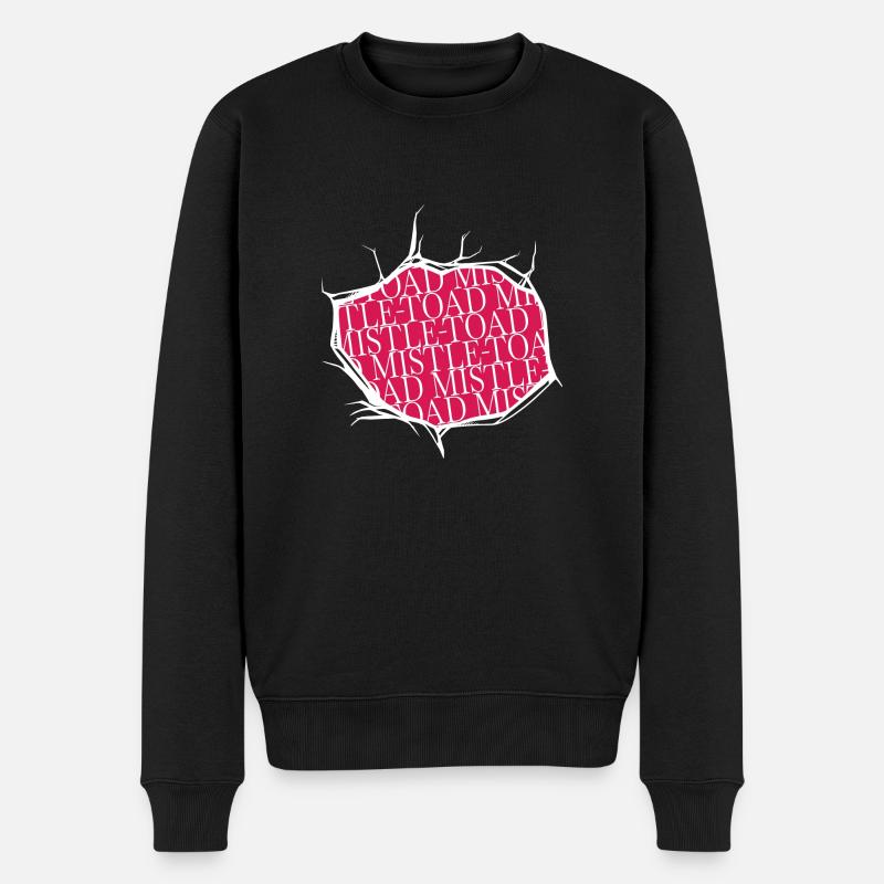 birthday present statement christmas vacation - Männer Premium Bio Pullover - Schwarz