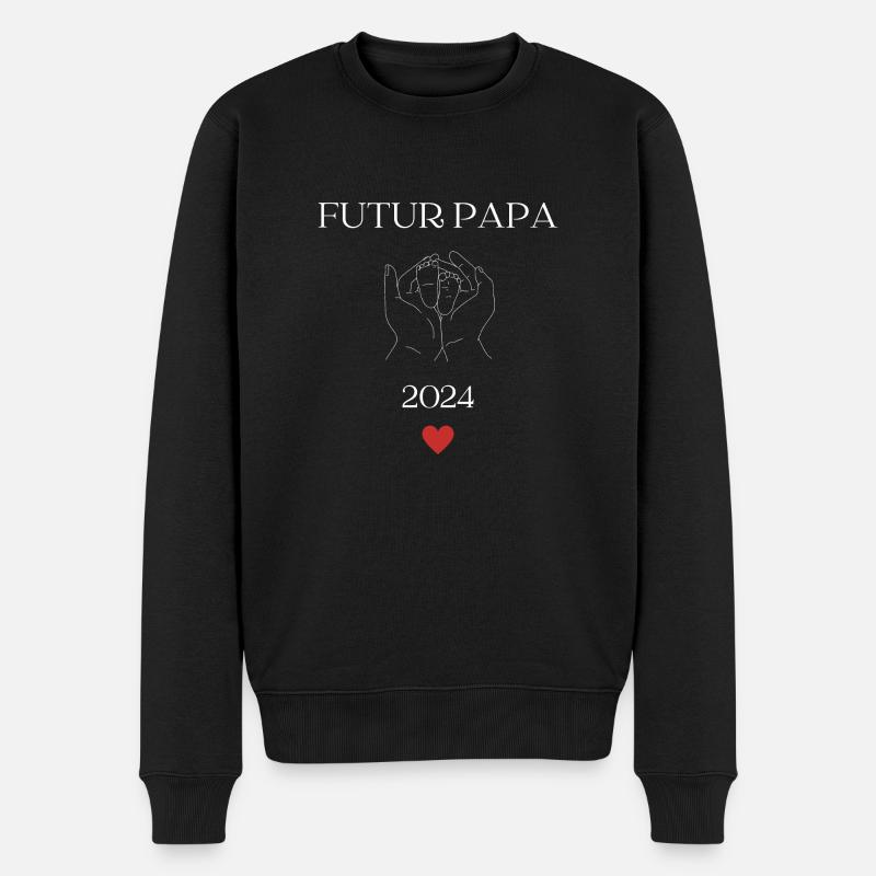 Futur papa 2024 - Pull Premium bio Homme - noir