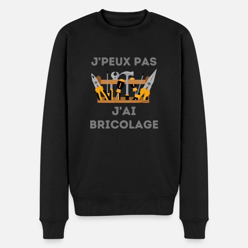 Bricolage bricoleur - Pull Premium bio Homme - noir