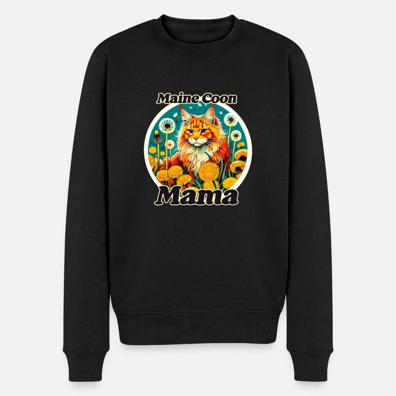 MaineCoon Mama - Pull Premium bio Homme - noir
