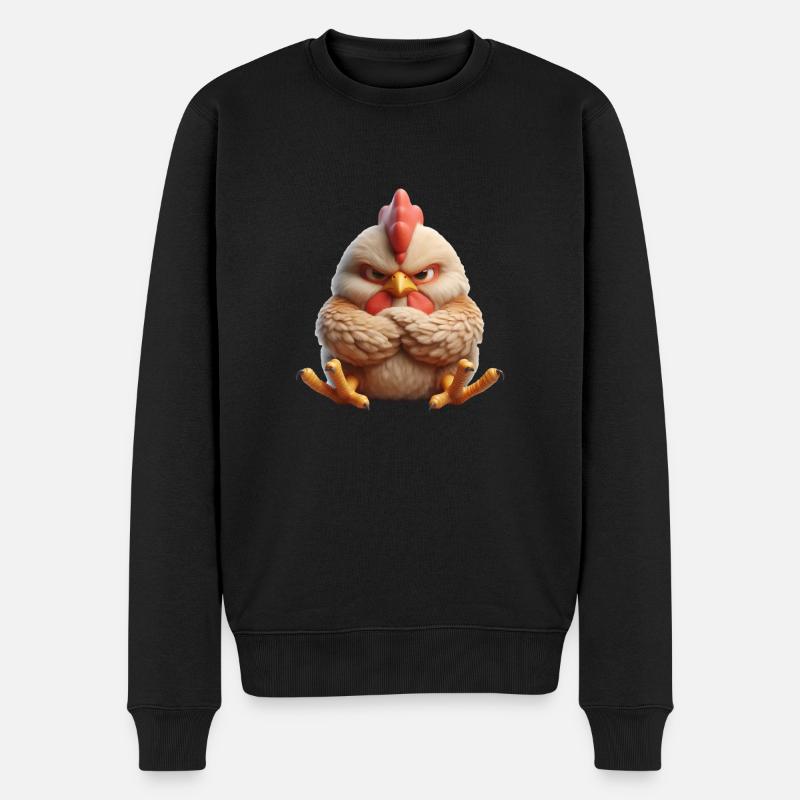 Grim 3 - Økologisk premium-sweatshirt til mænd - sort