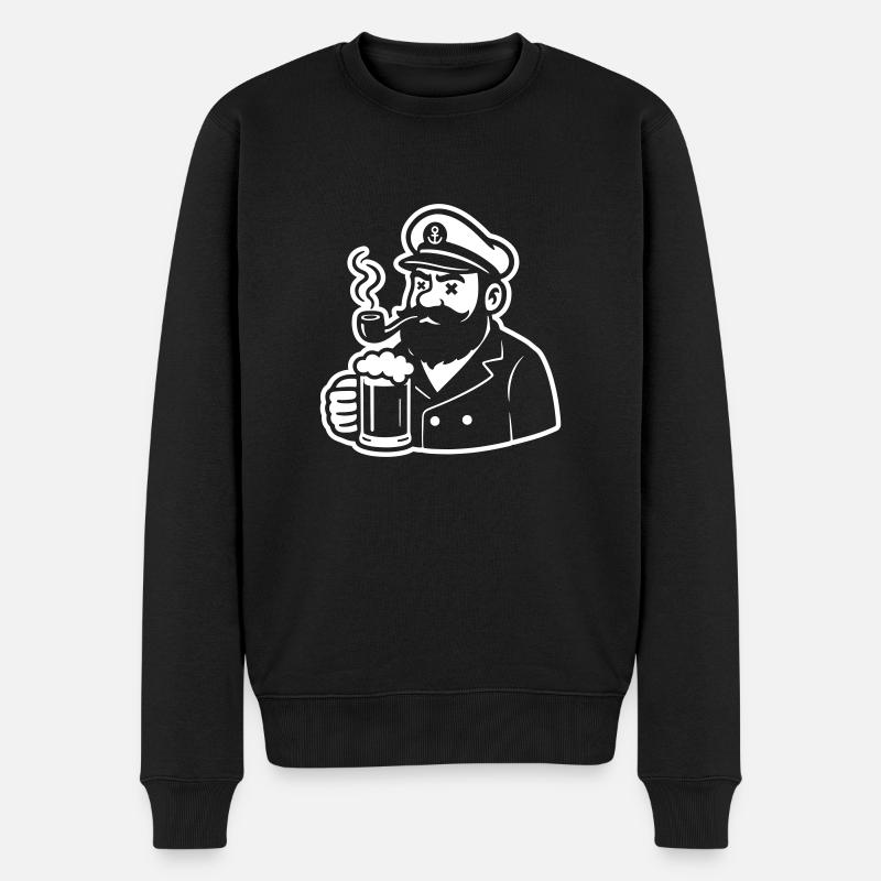 Capitaine Bière - Pull Premium bio Homme - noir