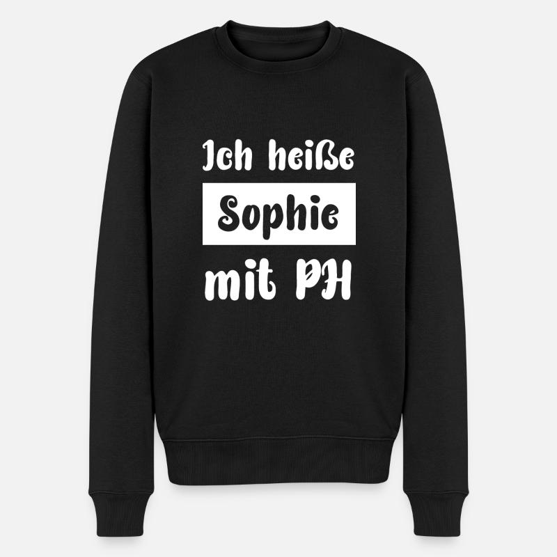 Sophie - Männer Premium Bio Pullover - Schwarz