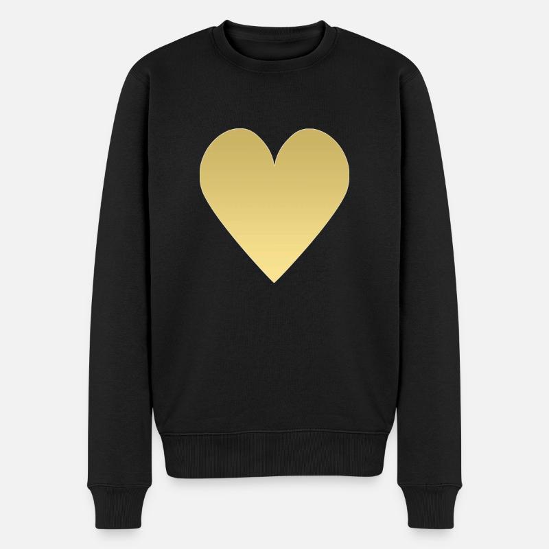 Cœur d’or - Pull Premium bio Homme - noir