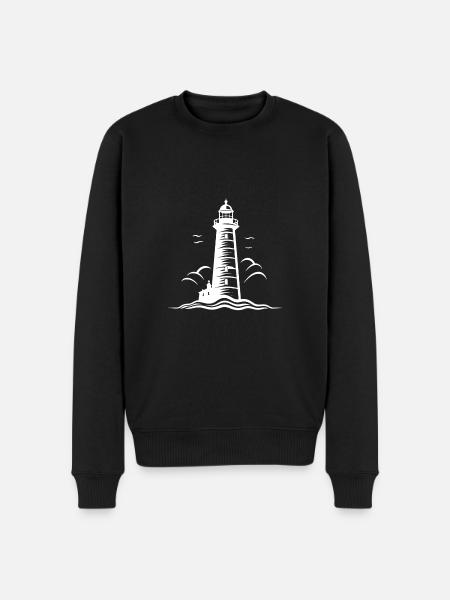 Lighthouse icon - Men's Premium Organic Jumper - black