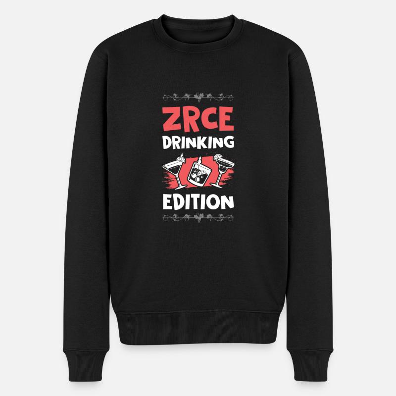 Zrce Drinking Edition - Men's Premium Organic Jumper - black
