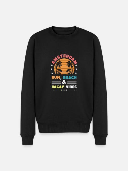 Amsterdam Summer Vibes - Men's Premium Organic Jumper - black