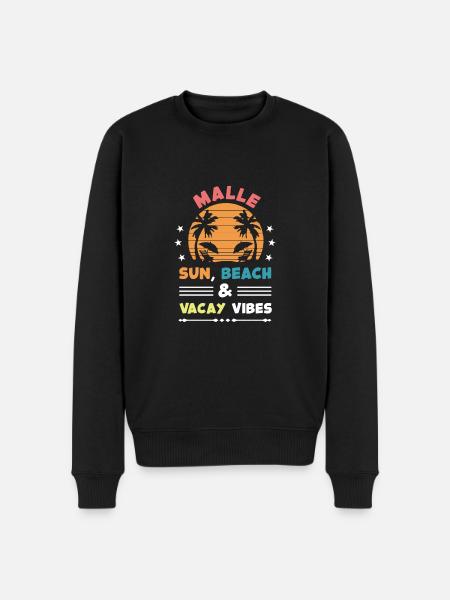 Malle Summer Vibes - Men's Premium Organic Jumper - black