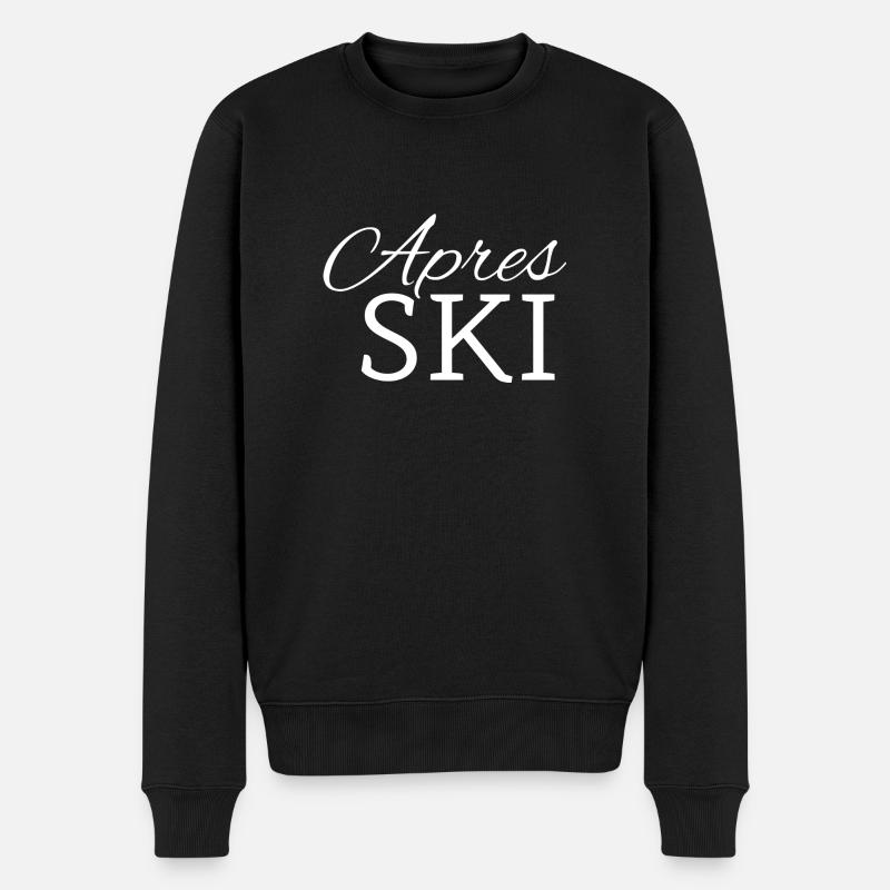 Apres Ski - Männer Premium Bio Pullover - Schwarz