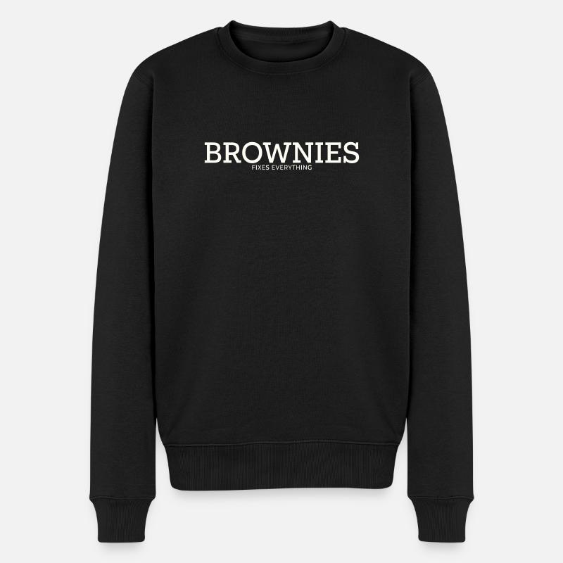 LES BROWNIES RÉPARENT TOUT - Pull Premium bio Homme - noir