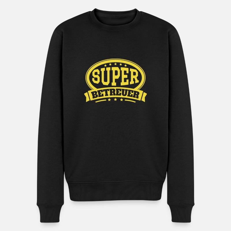 Betreuer Geschenk - Männer Premium Bio Pullover - Schwarz
