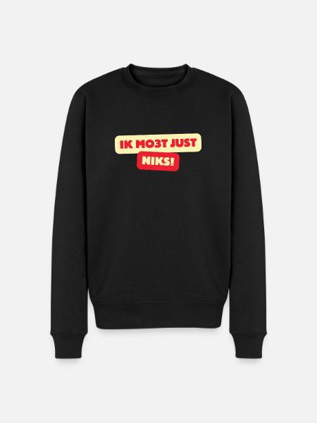 I mo3t just nothing - Men's Premium Organic Jumper - black