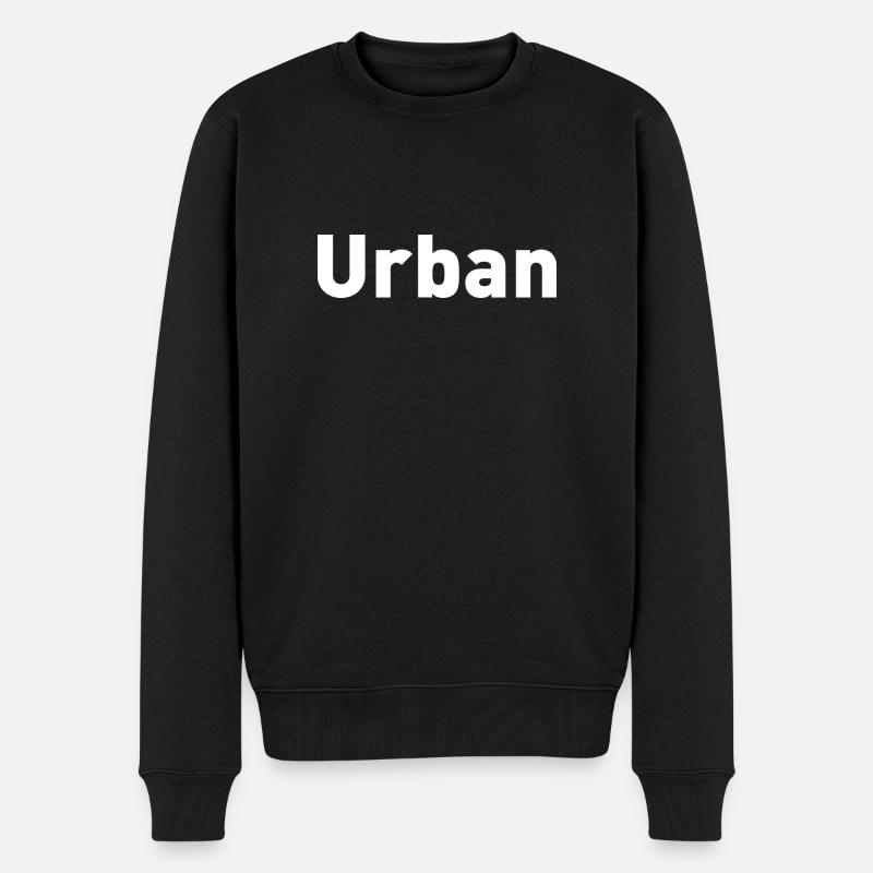 Blanc urbain - Pull Premium bio Homme - noir