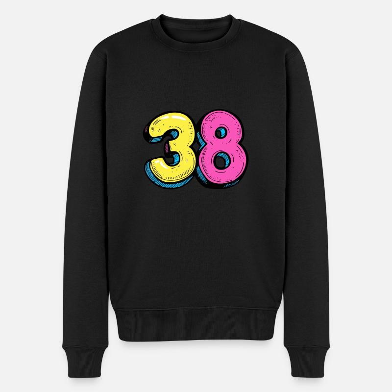 Bande dessinée à 38 chiffres - Pull Premium bio Homme - noir