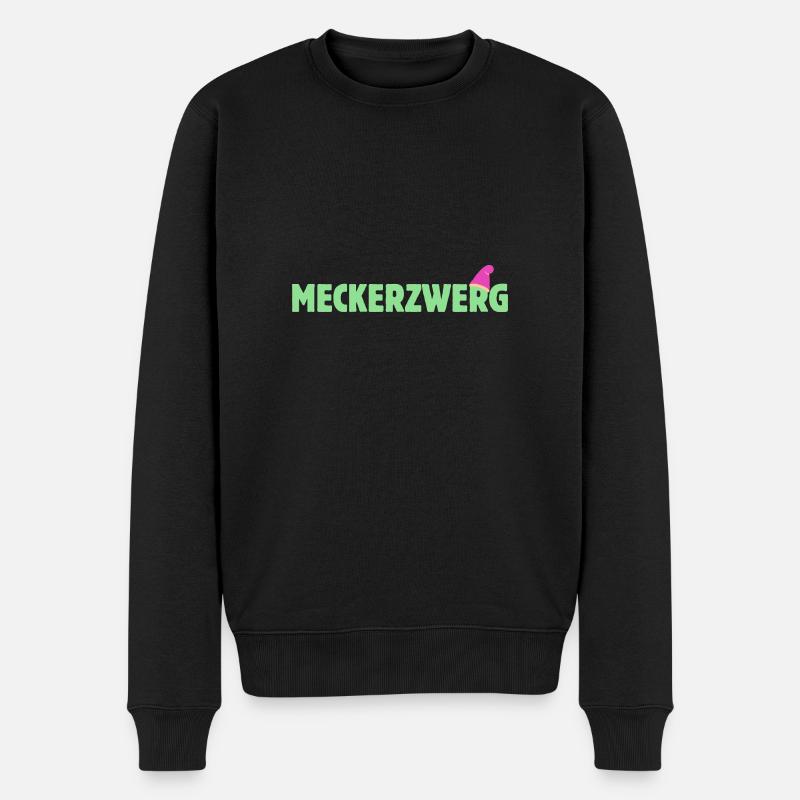 Meckerzwerg Zwerg Faschingskostüm Zwergen Kostüm - Männer Premium Bio Pullover - Schwarz