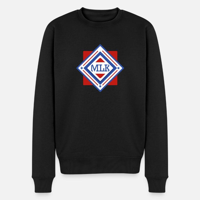 Martin Luther King Day - Männer Premium Bio Pullover - Schwarz
