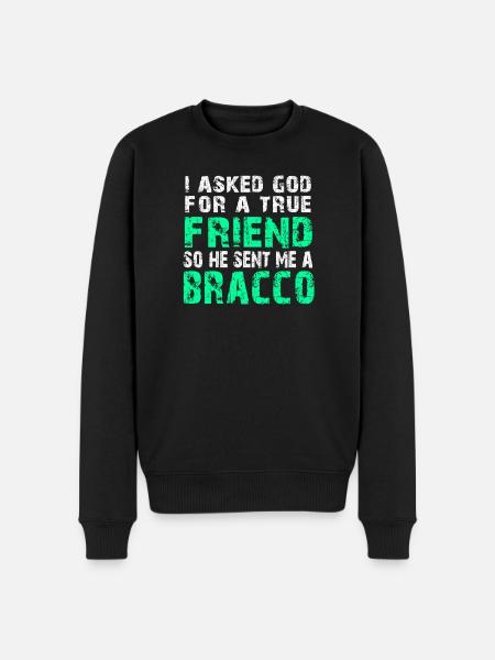 Bracco Italiano - True Friend - Men's Premium Organic Jumper - black