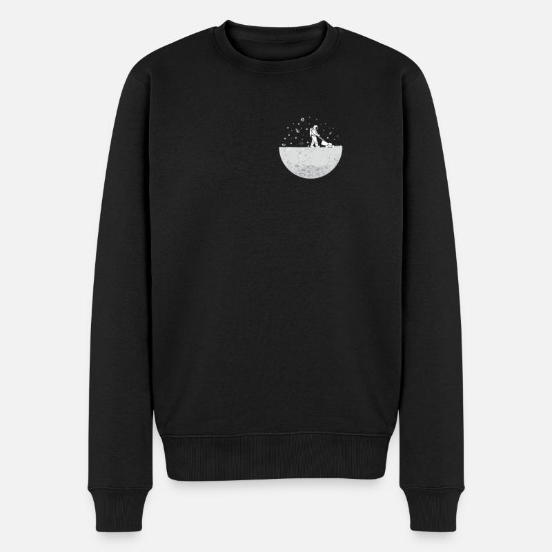 Gib mir Weltraumuniversum und Raumfahrt - Männer Premium Bio Pullover - Schwarz