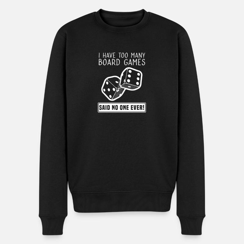 Brettspiel, Brettspiele Meeple Geschenke - Männer Premium Bio Pullover - Schwarz