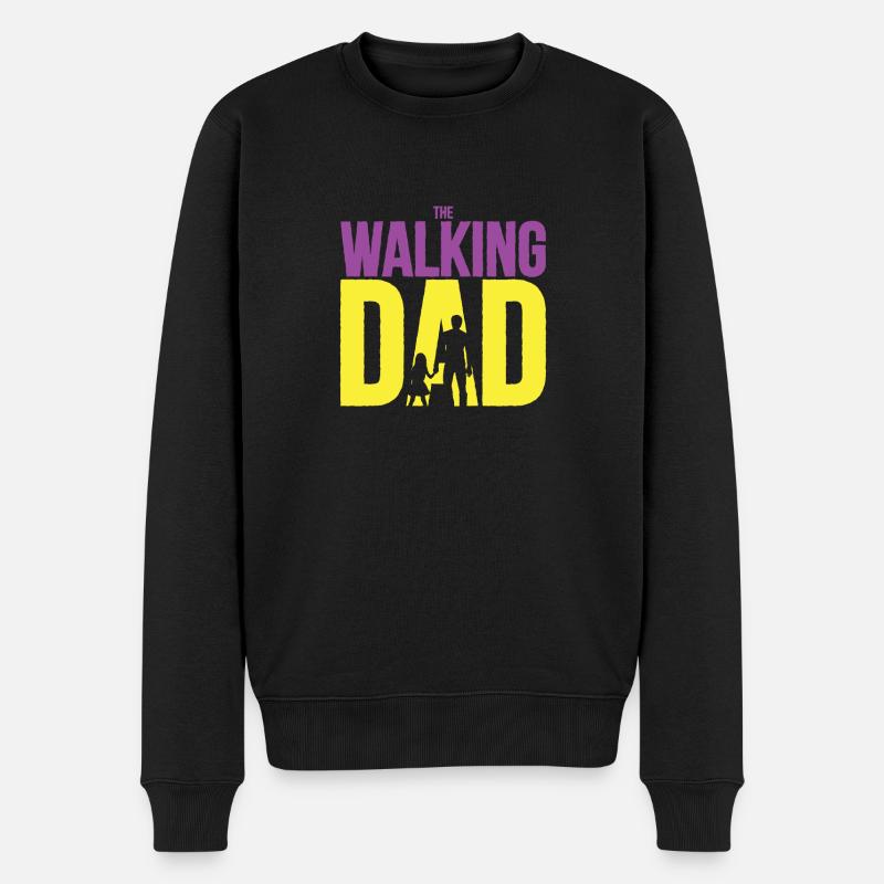 Papa qui marche - Pull Premium bio Homme - noir