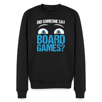 Citation drôle de conception de jeux de société - Pull Premium bio Homme - noir - Devant - Nico (187cm)