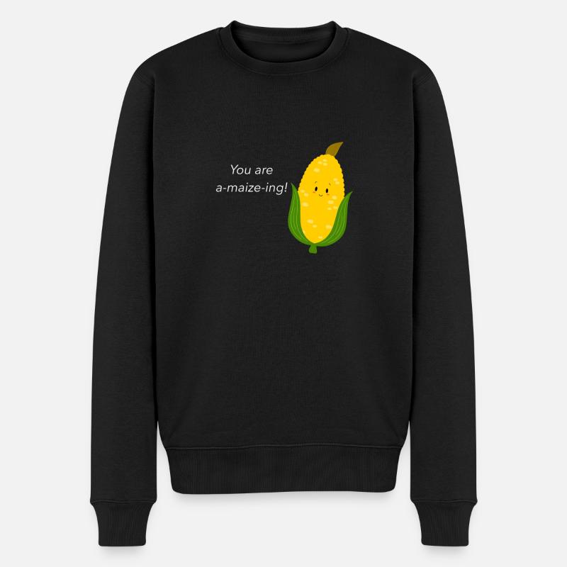 Mais - Männer Premium Bio Pullover - Schwarz