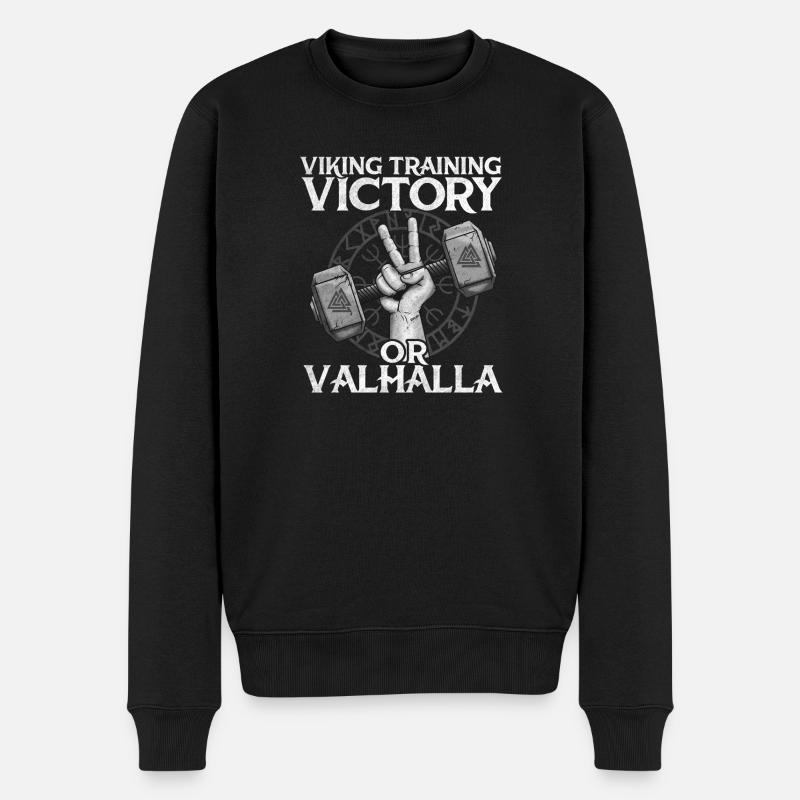 Viking Training Victory of Valhalla - Pull Premium bio Homme - noir
