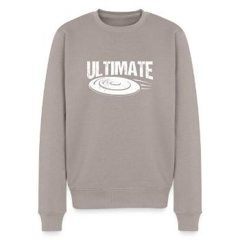 Artistic Frisbee Graphic Design Ultimate Frisbee - Pull Premium bio Homme - taupe - Devant - Nico (187cm)