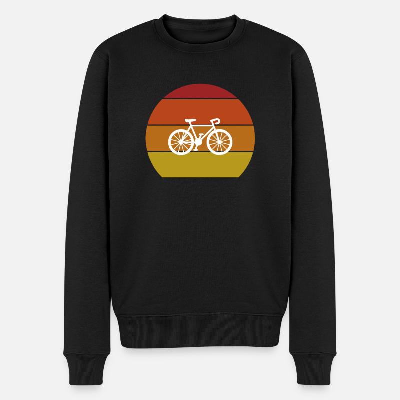 Rennrad - Männer Premium Bio Pullover - Schwarz
