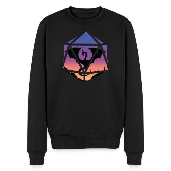 Sunrise Dragon 20-seitiges Rollenspiel für Tabletop-Rollenspiele - Männer Premium Bio Pullover - Schwarz - Vorne - Nico (187cm)